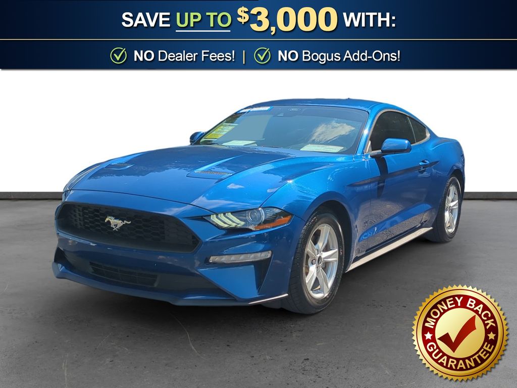 Blue Metallic 2022 Ford Mustang EcoBoost Fastback RWD Coupe Rear-Wheel Drive Automatic