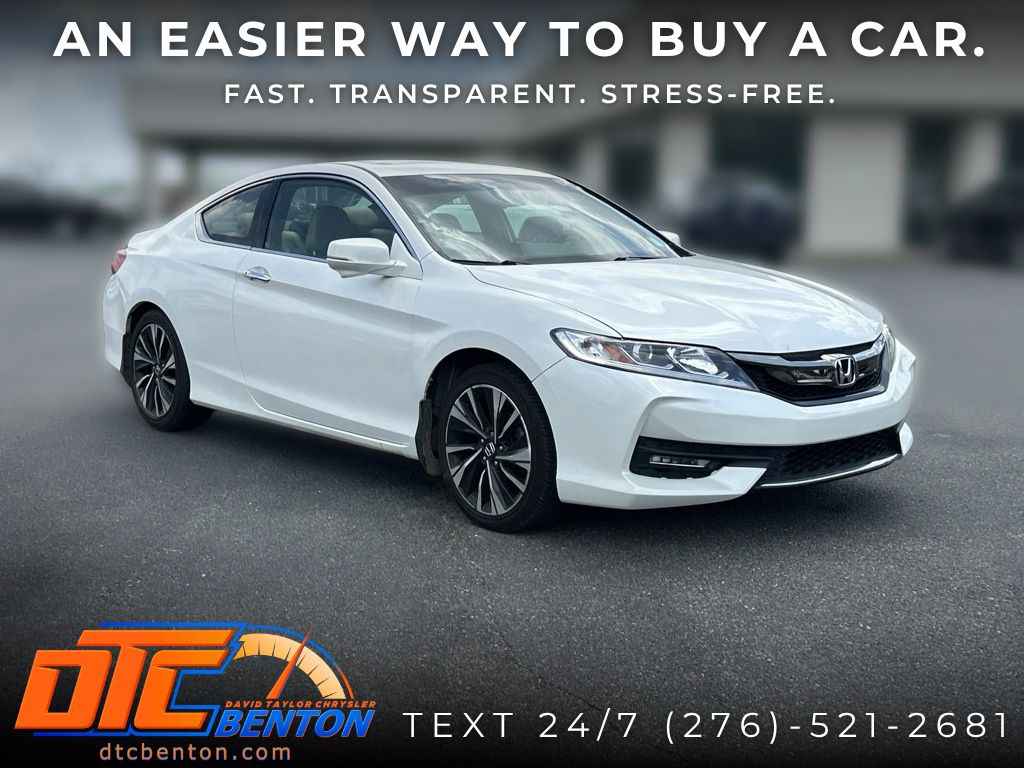 White 2016 Honda Accord Coupe Coupe Front-Wheel Drive 6-Speed Automatic