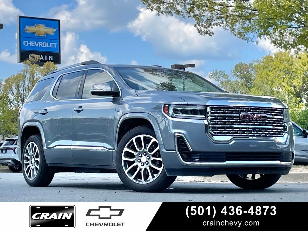 Gray (Satin Steel Metallic) 2021 GMC Acadia SUV / Crossover Four-Wheel Drive 9-Speed Automatic