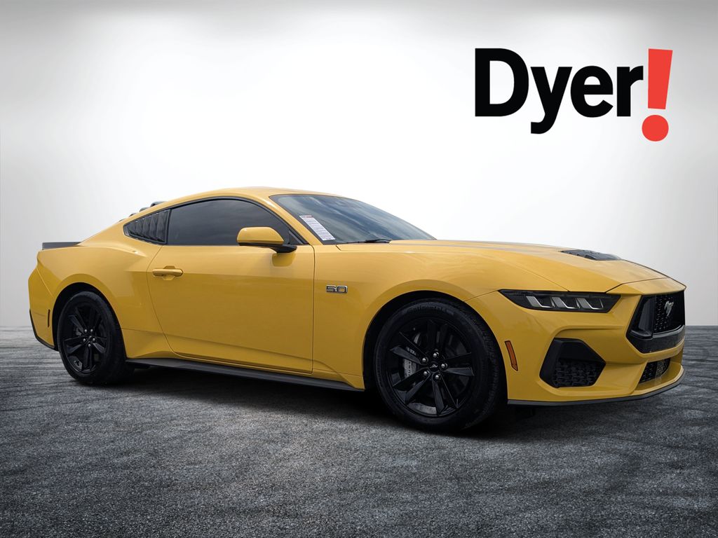 Yellow Splash Metallic Tri-coat 2024 Ford Mustang Coupe Rear-Wheel Drive Automatic