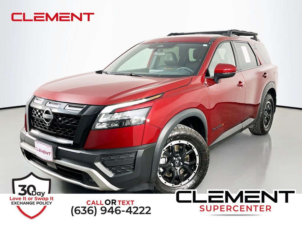 Red (Scarlet Ember Tintcoat) 2025 Nissan Pathfinder SUV / Crossover All-Wheel Drive 9-Speed Automatic