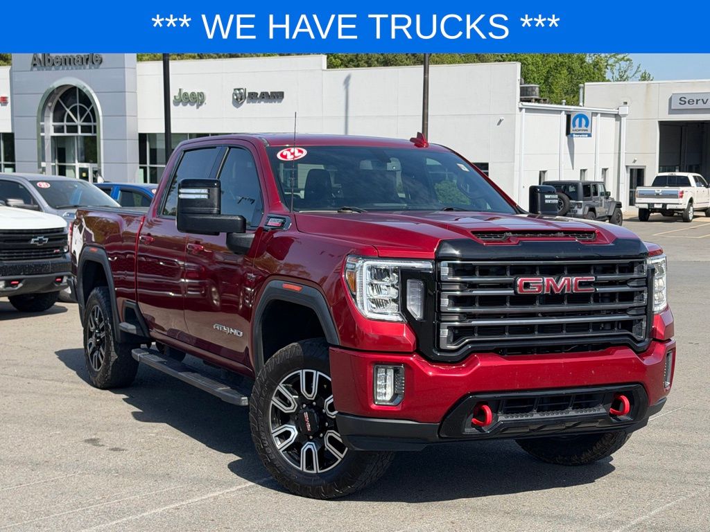 Cayenne Red 2022 GMC Sierra 2500HD Pickup Truck Four-Wheel Drive Automatic