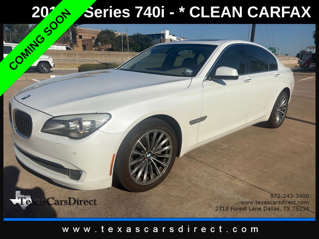 Mineral White Metallic 2012 BMW 7 Series Sedan Rear-Wheel Drive 6-Speed Automatic
