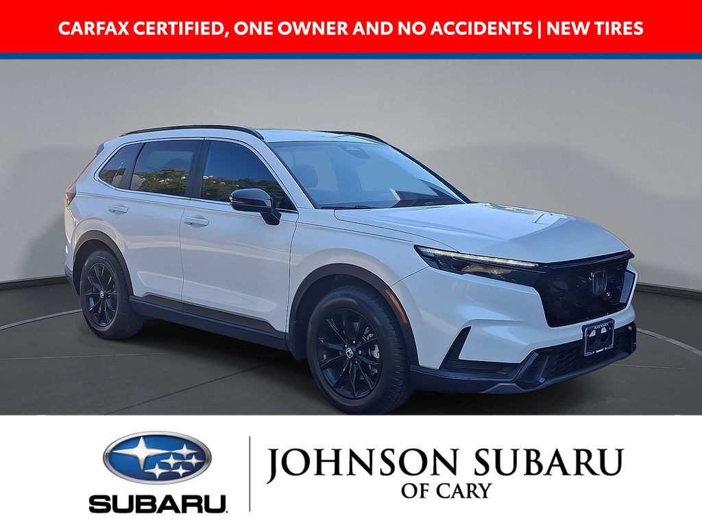 Platinum White Pearl 2024 Honda CR-V Hybrid SUV / Crossover Front-Wheel Drive Continuously Variable Transmission