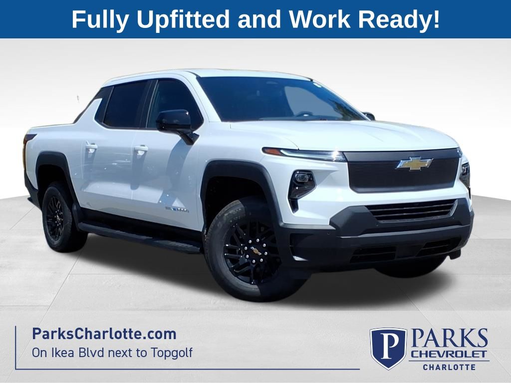 Summit White 2026 Chevrolet Silverado EV Work Truck Crew Cab (Extended Range) e4WD Pickup Truck All-Wheel Drive 1-Speed Automatic
