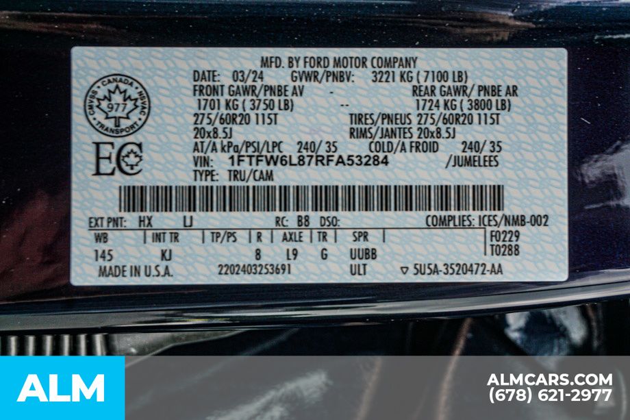 Used 2024 Blue Ford King Ranch image 59