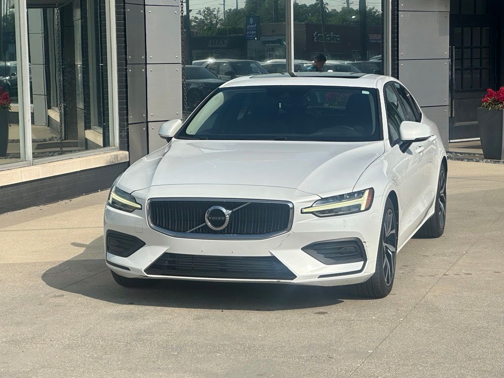 Crystal White Pearl 2019 Volvo S60 Sedan All-Wheel Drive Automatic