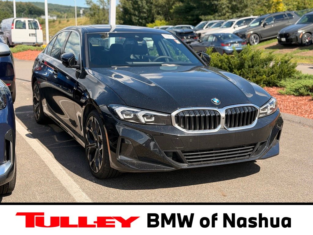 Black Sapphire Metallic 2025 BMW 3 Series Sedan All-Wheel Drive 8-Speed Automatic