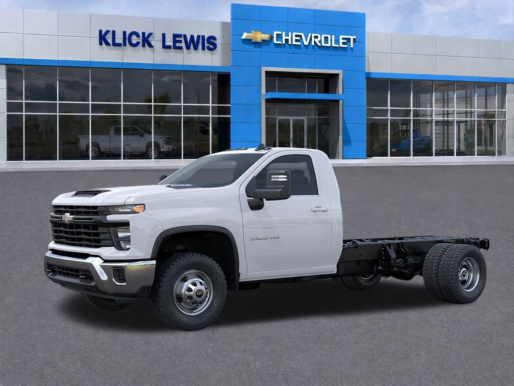 2025 Chevrolet Silverado 3500HD Work Truck White at Klick Lewis Buick Chevrolet
