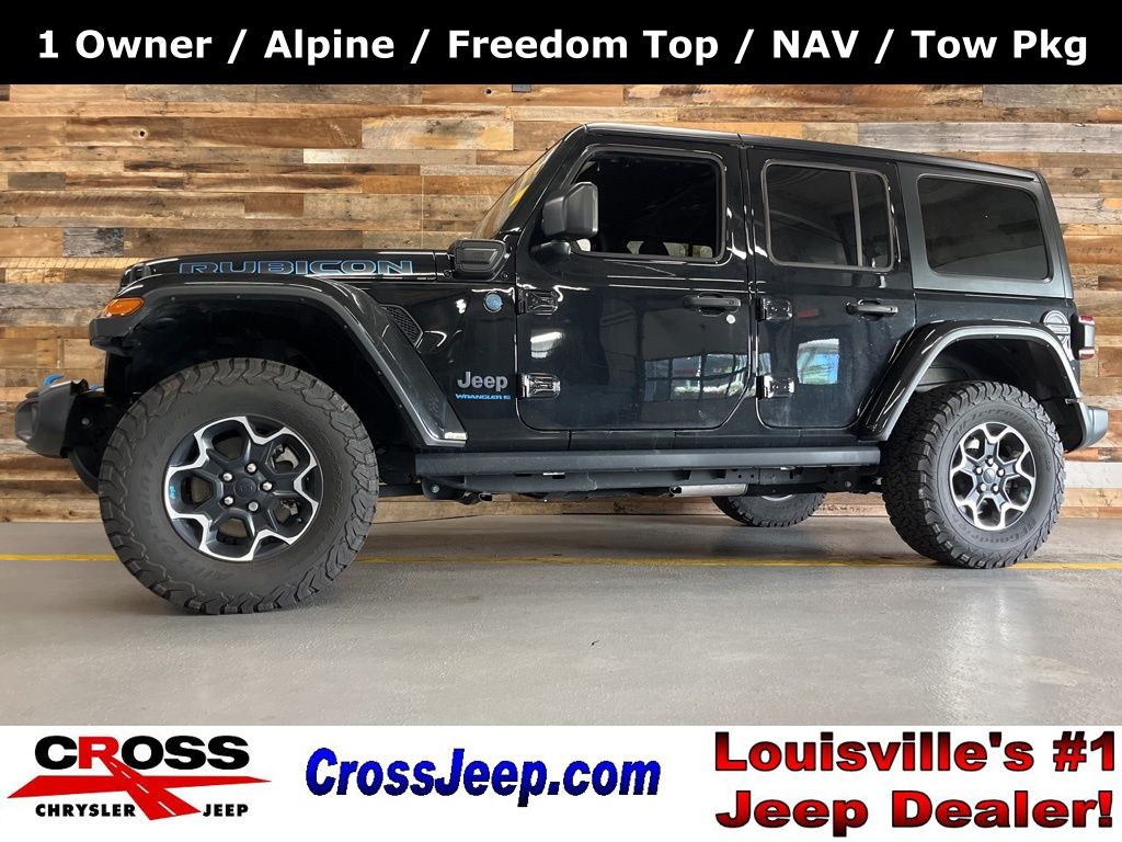 Black Clearcoat 2023 Jeep Wrangler 4xe Rubicon 4WD SUV / Crossover Four-Wheel Drive 8-Speed Automatic