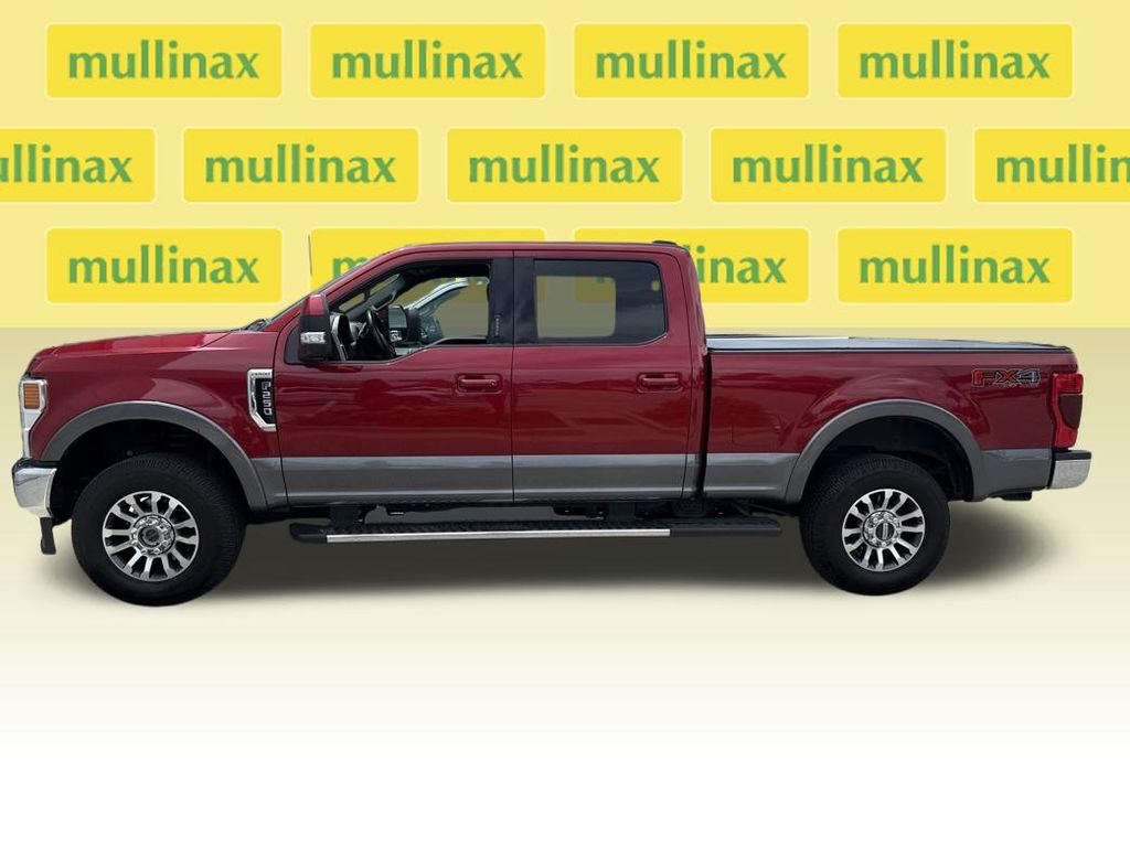 2021 Rapid Red Metallic Tinted Clearcoat Ford Super Duty F-250 SRW Lariat 4X4 Truck
