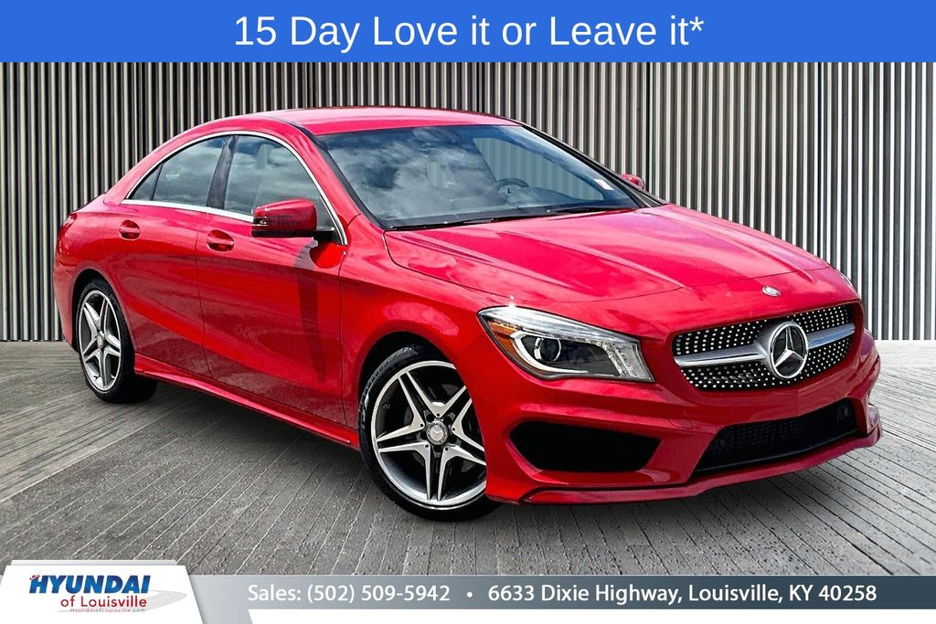 Jupiter Red 2014 Mercedes-Benz CLA 250 Sedan Front-Wheel Drive 7-Speed Automatic