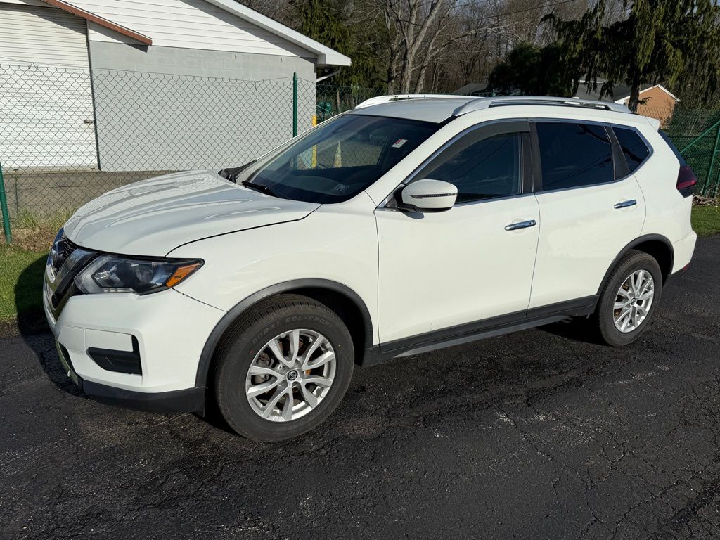 Glacier White 2019 Nissan Rogue SV AWD SUV / Crossover All-Wheel Drive Continuously Variable Transmission
