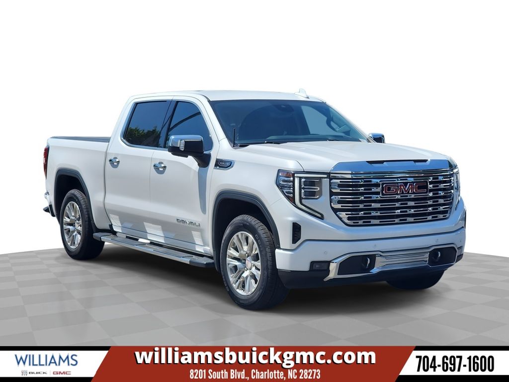 White Frost Tricoat 2023 GMC Sierra 1500 Pickup Truck Four-Wheel Drive 10-Speed Automatic