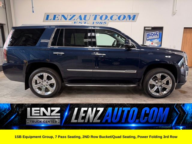 Dark Adriatic Blue Metallic 2017 Cadillac Escalade SUV / Crossover Four-Wheel Drive 8-Speed Automatic