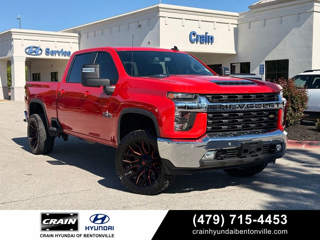 Red 2021 Chevrolet Silverado 3500HD Pickup Truck Four-Wheel Drive Automatic