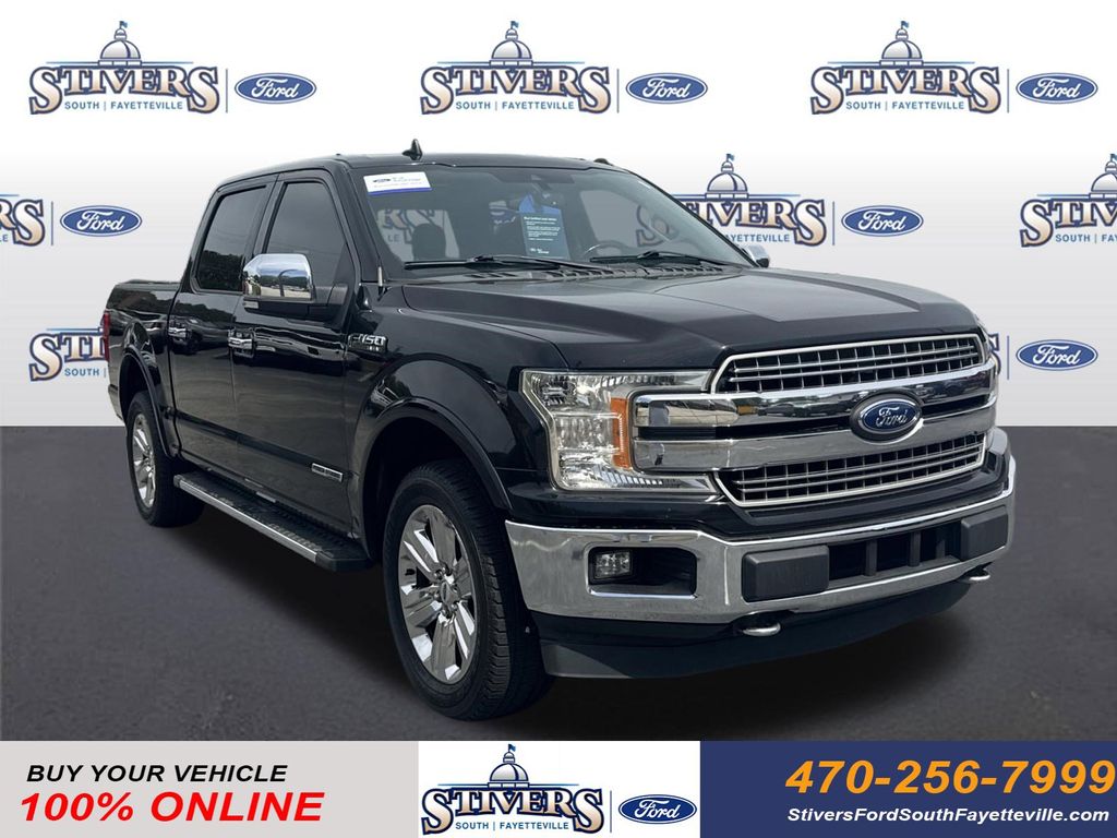 Black Metallic 2019 Ford F-150 Lariat SuperCrew 4WD Pickup Truck Four-Wheel Drive Automatic