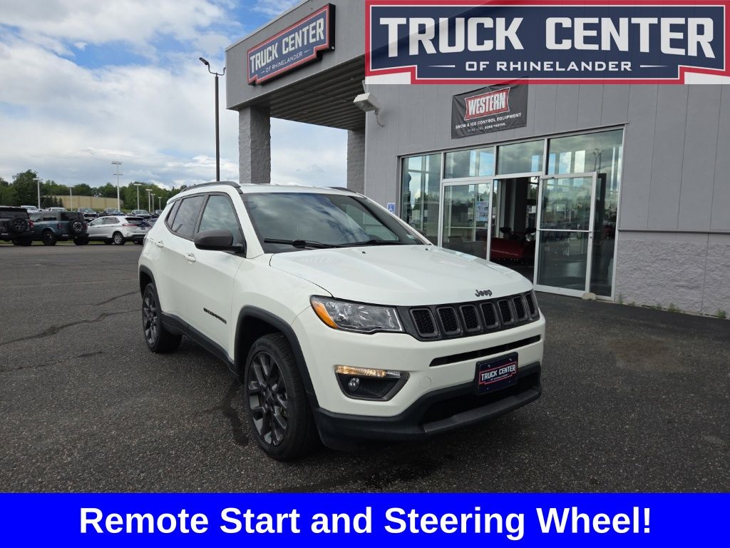 White Clearcoat 2021 Jeep Compass SUV / Crossover Four-Wheel Drive 9-Speed Automatic