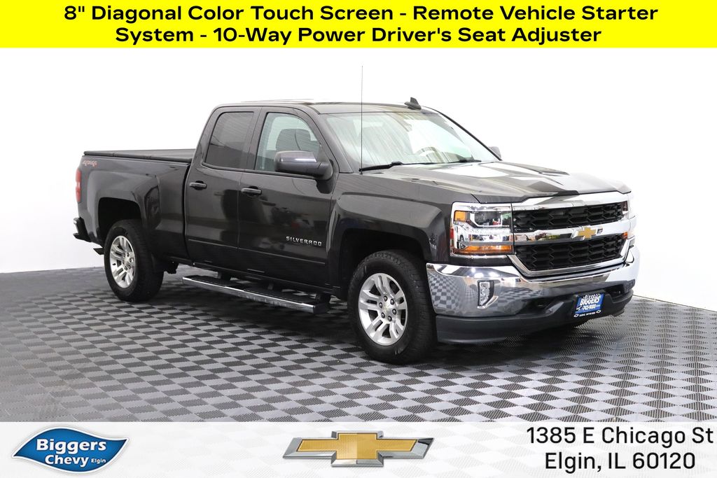 Gray (Tungsten Metallic) 2016 Chevrolet Silverado 1500 Pickup Truck Four-Wheel Drive 6-Speed Automatic Overdrive