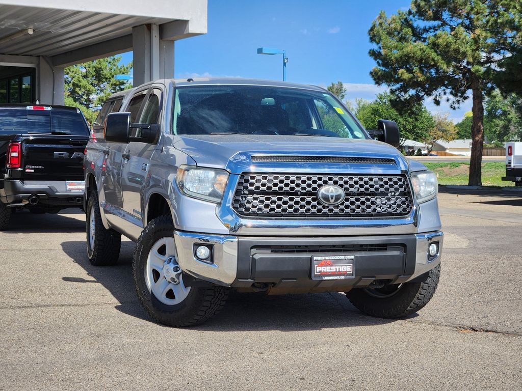 Silver Sky Metallic 2019 Toyota Tundra Pickup Truck Four-Wheel Drive 6-Speed Automatic