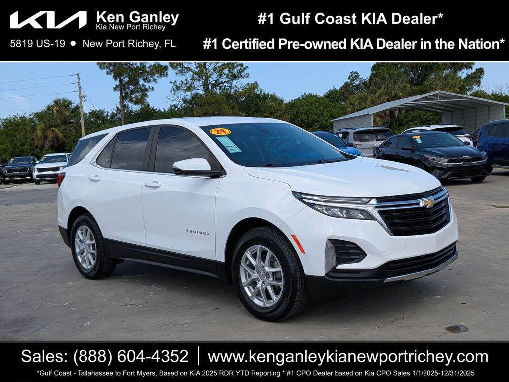 Summit White 2024 Chevrolet Equinox SUV / Crossover Front-Wheel Drive 6-Speed Automatic Overdrive