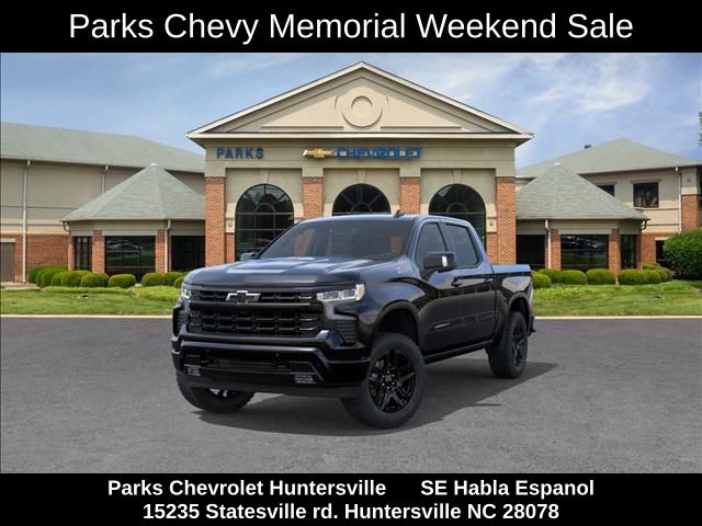 Black 2026 Chevrolet Silverado 1500 RST Crew Cab 4WD Pickup Truck Four-Wheel Drive Automatic