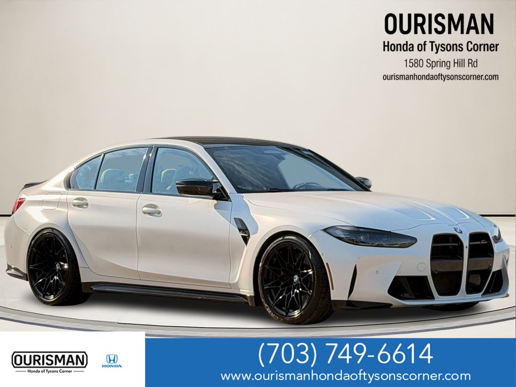 Frozen Brilliant White Metallic 2022 BMW M3 Sedan Rear-Wheel Drive 8-Speed Automatic