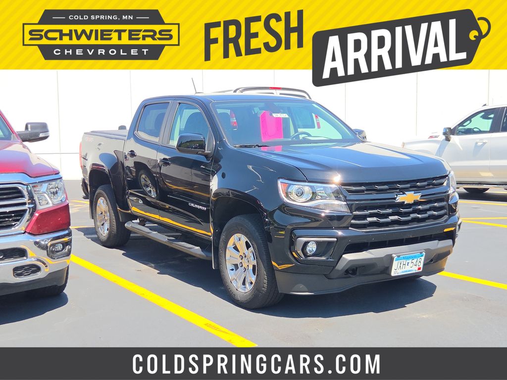Black 2022 Chevrolet Colorado Pickup Truck Four-Wheel Drive 8-Speed Automatic