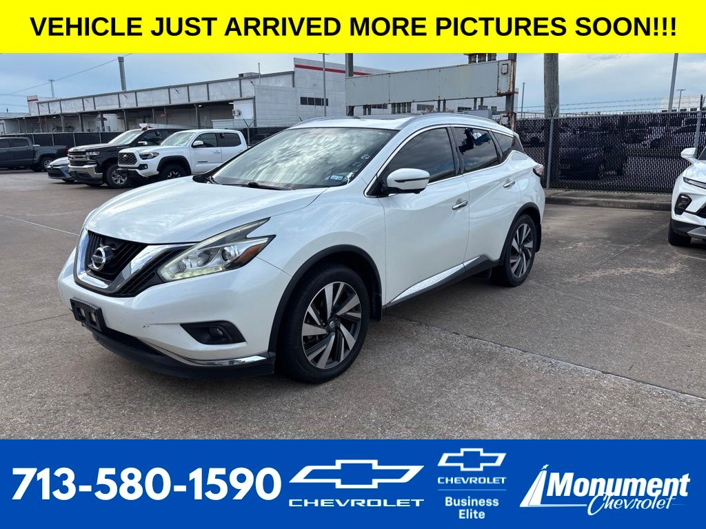 2017 Nissan Murano Platinum White at Bayway Cadillac of The Woodlands