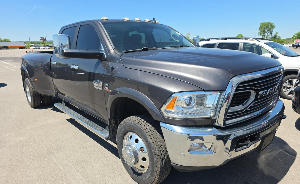 Gray (Granite Crystal Metallic Clearcoat) 2018 RAM 3500 Pickup Truck Four-Wheel Drive 6-Speed Automatic