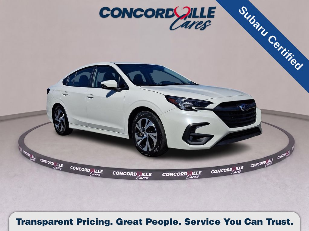 Crystal White Pearl 2025 Subaru Legacy Sedan All-Wheel Drive Continuously Variable Transmission