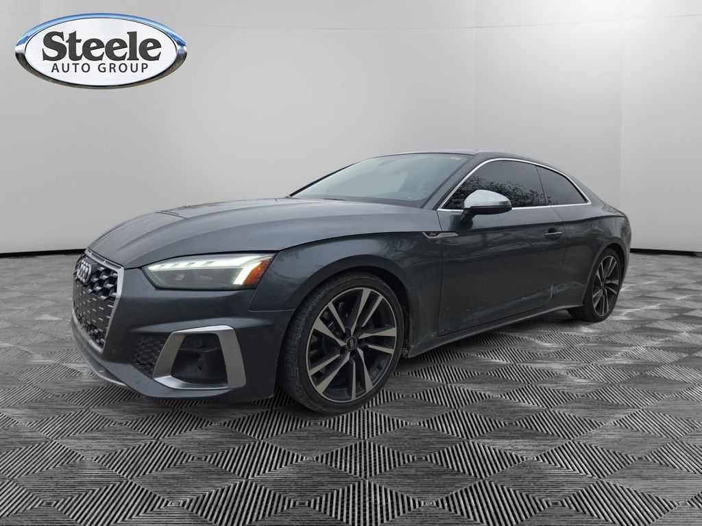 Daytona Gray Pearl 2022 Audi S5 3.0T quattro Premium Coupe AWD Coupe All-Wheel Drive 8-Speed Automatic