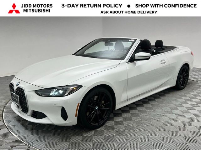 White Metallic 2025 BMW 4 Series 430i Convertible xDrive Convertible All-Wheel Drive 8-Speed Automatic