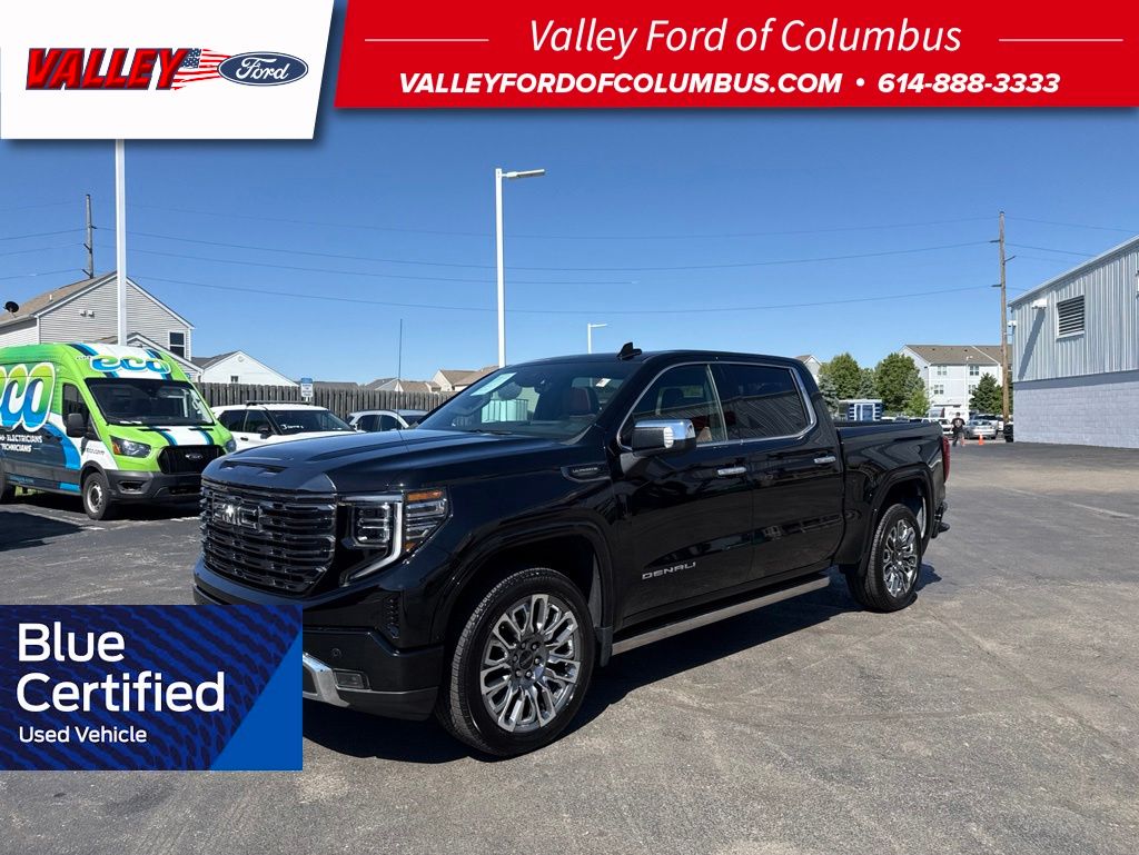 Onyx Black 2023 GMC Sierra 1500 Denali Ultimate Crew Cab 4WD Pickup Truck Four-Wheel Drive Automatic