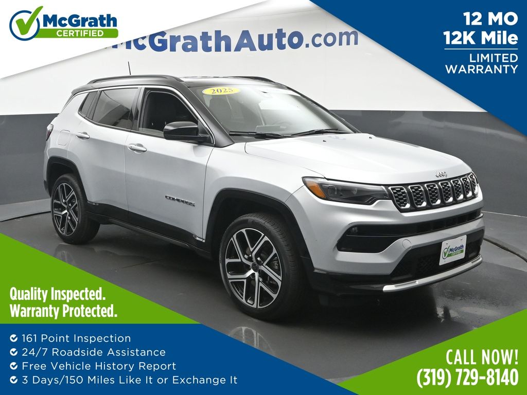 Silver Zynith Metallic Clearcoat 2025 Jeep Compass SUV / Crossover Four-Wheel Drive 8-Speed Automatic