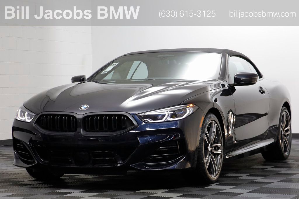 Carbon Black Metallic 2026 BMW 8 Series Convertible All-Wheel Drive Automatic