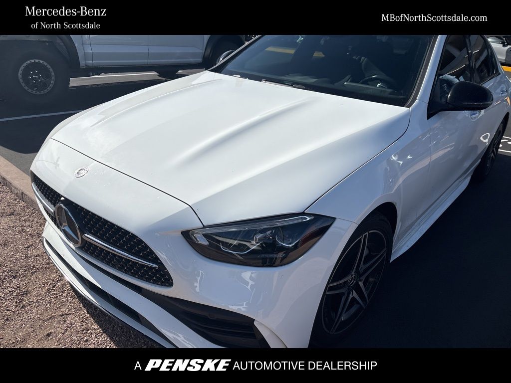 Polar White 2023 Mercedes-Benz C-Class C 300 RWD Sedan Rear-Wheel Drive 9-Speed Automatic