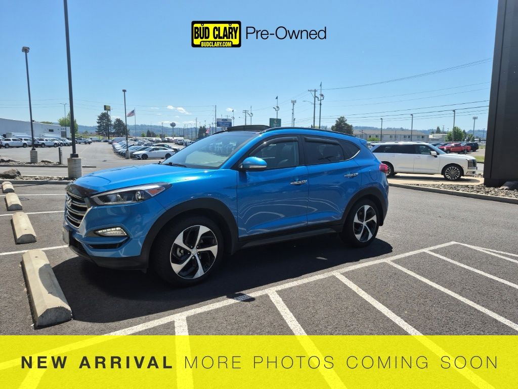 Caribbean Blue 2016 Hyundai Tucson 1.6T Limited AWD SUV / Crossover All-Wheel Drive 7-Speed Automatic