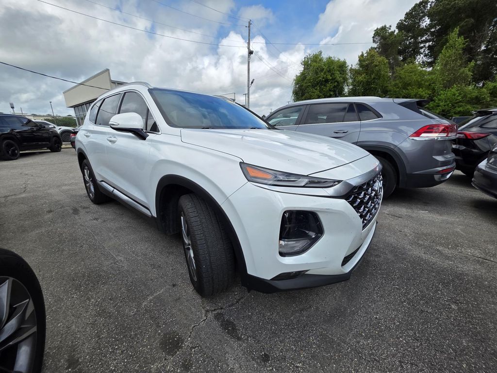 Quartz White 2020 Hyundai Santa Fe 2.4L SEL FWD SUV / Crossover Front-Wheel Drive 8-Speed Automatic