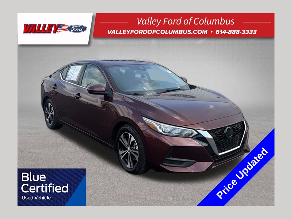 Rosewood Metallic 2023 Nissan Sentra Sedan Front-Wheel Drive Continuously Variable Transmission