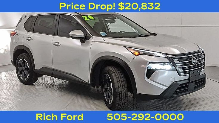 Brilliant Silver Metallic 2024 Nissan Rogue SV AWD SUV / Crossover All-Wheel Drive Continuously Variable Transmission