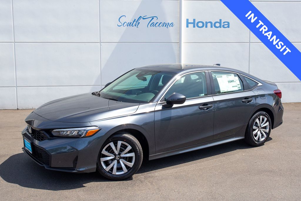 Meteorite Gray Metallic 2026 Honda Civic Sedan Front-Wheel Drive Continuously Variable Transmission