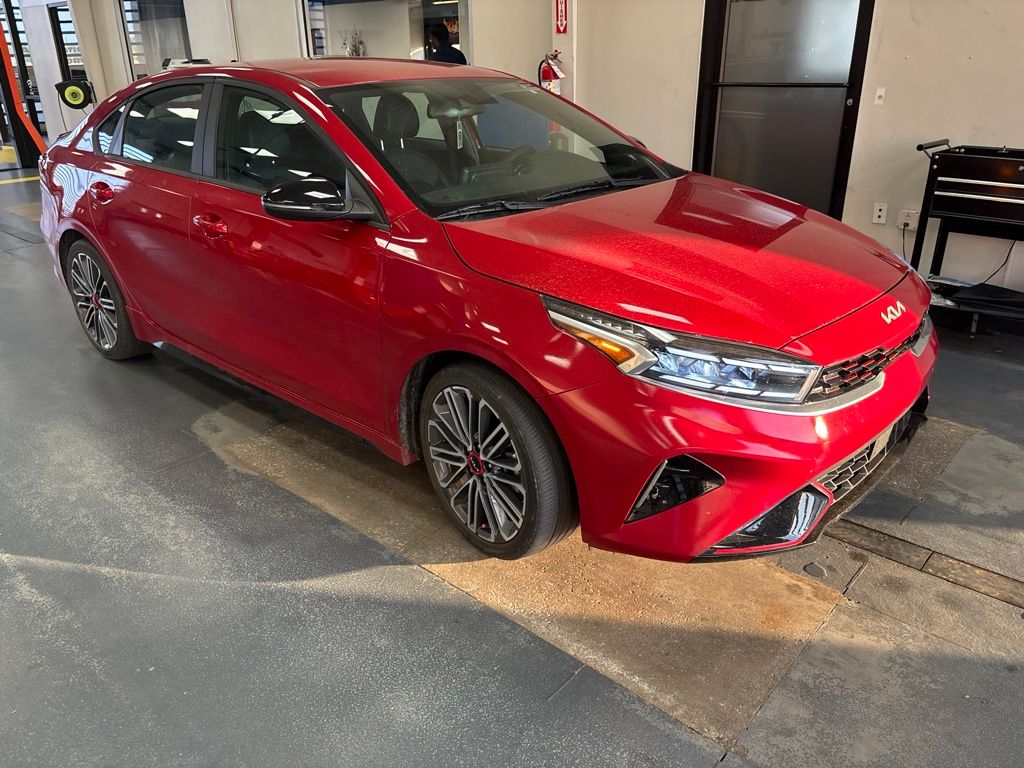 Currant Red 2024 Kia Forte GT FWD Sedan Front-Wheel Drive 7-Speed Automatic