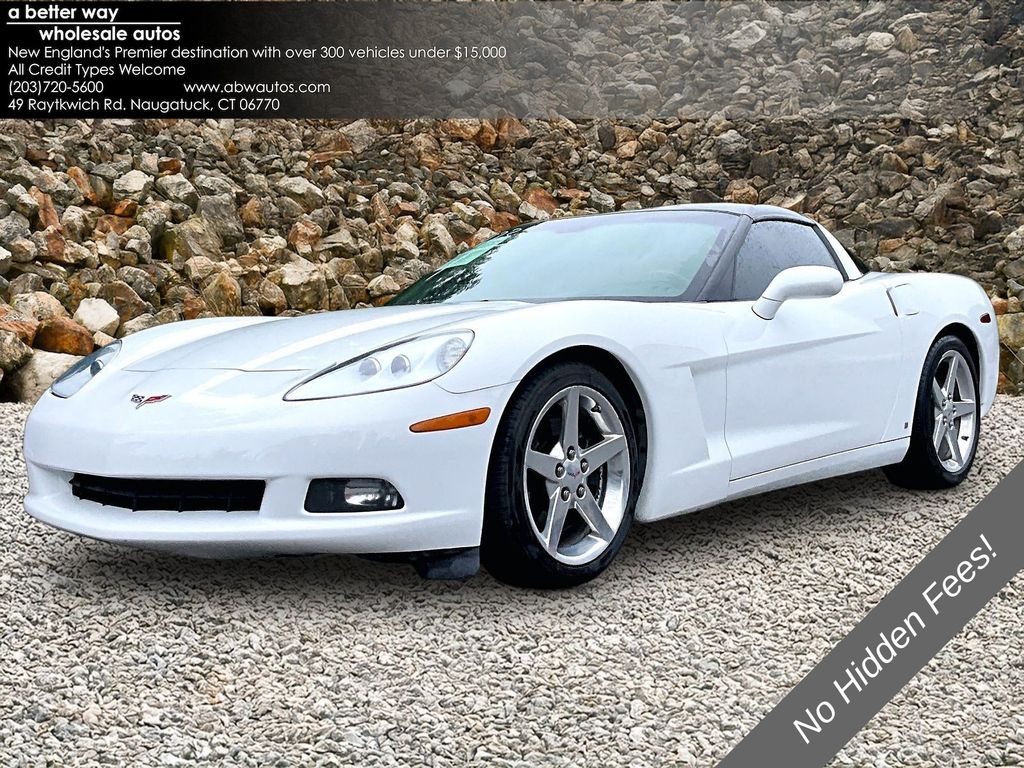Arctic White 2006 Chevrolet Corvette Coupe Rear-Wheel Drive 6-Speed Automatic