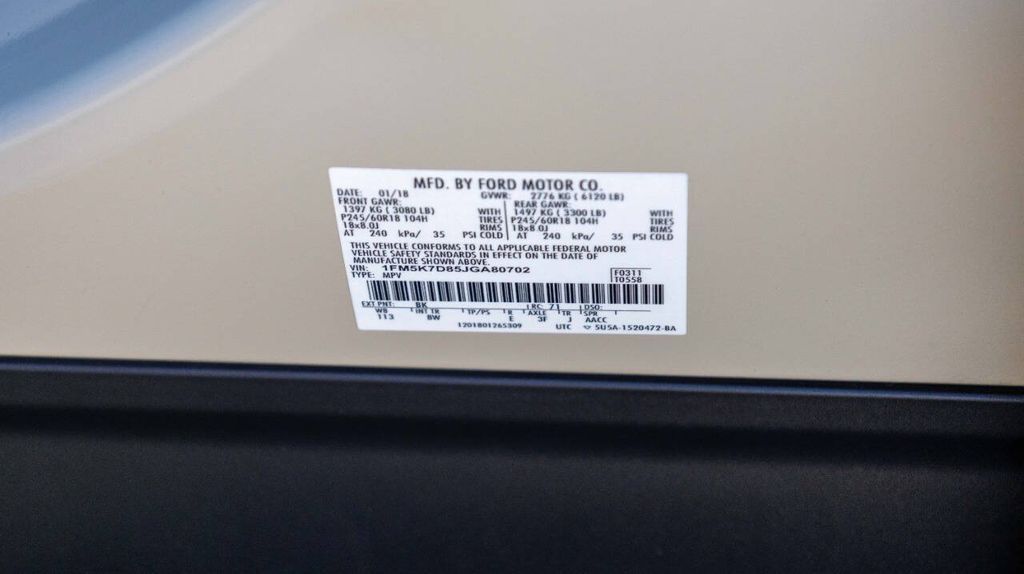 Used 2018 Ford Explorer XLT 4D Sport Utility