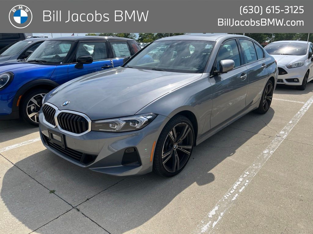 Skyscraper Gray Metallic 2023 BMW 3 Series Sedan All-Wheel Drive Automatic