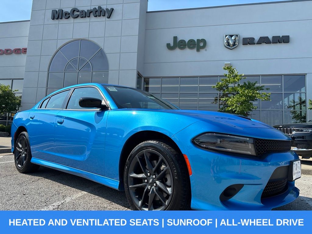 Blue Pearl 2023 Dodge Charger Sedan All-Wheel Drive 8-Speed Automatic