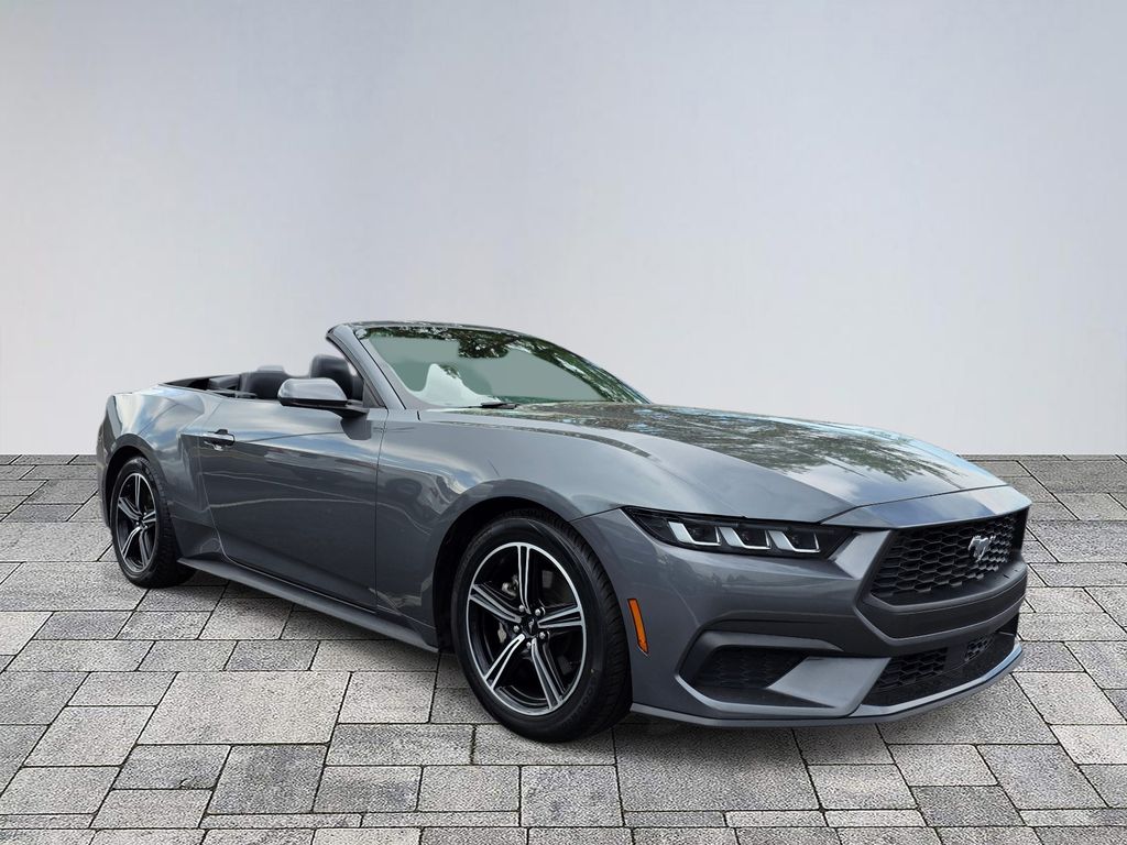 Gray Metallic 2024 Ford Mustang EcoBoost Premium Convertible RWD Convertible Rear-Wheel Drive Automatic