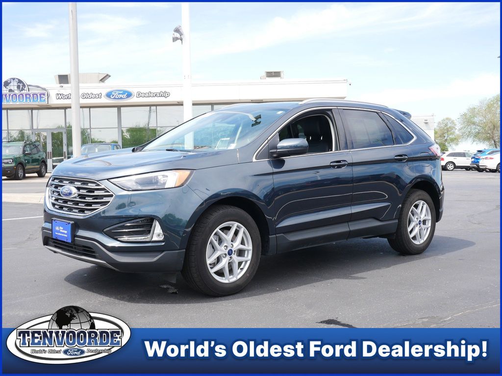 Blue Metallic 2022 Ford Edge SEL AWD SUV / Crossover All-Wheel Drive 8-Speed Automatic
