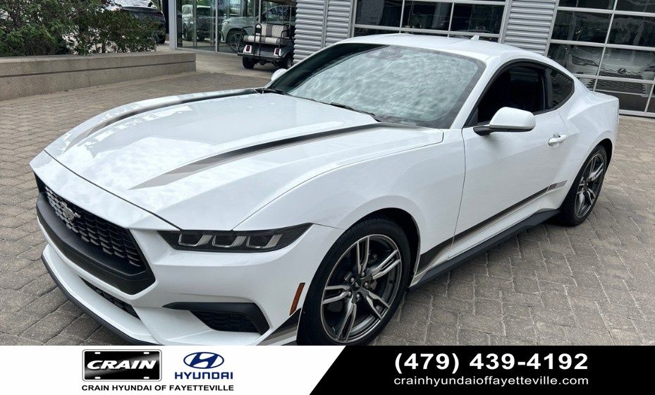 Oxford White 2024 Ford Mustang EcoBoost Fastback RWD Coupe Rear-Wheel Drive Automatic
